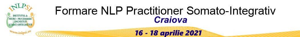 FORMARE NLP PRACTITIONER S-I CRAIOVA 2021